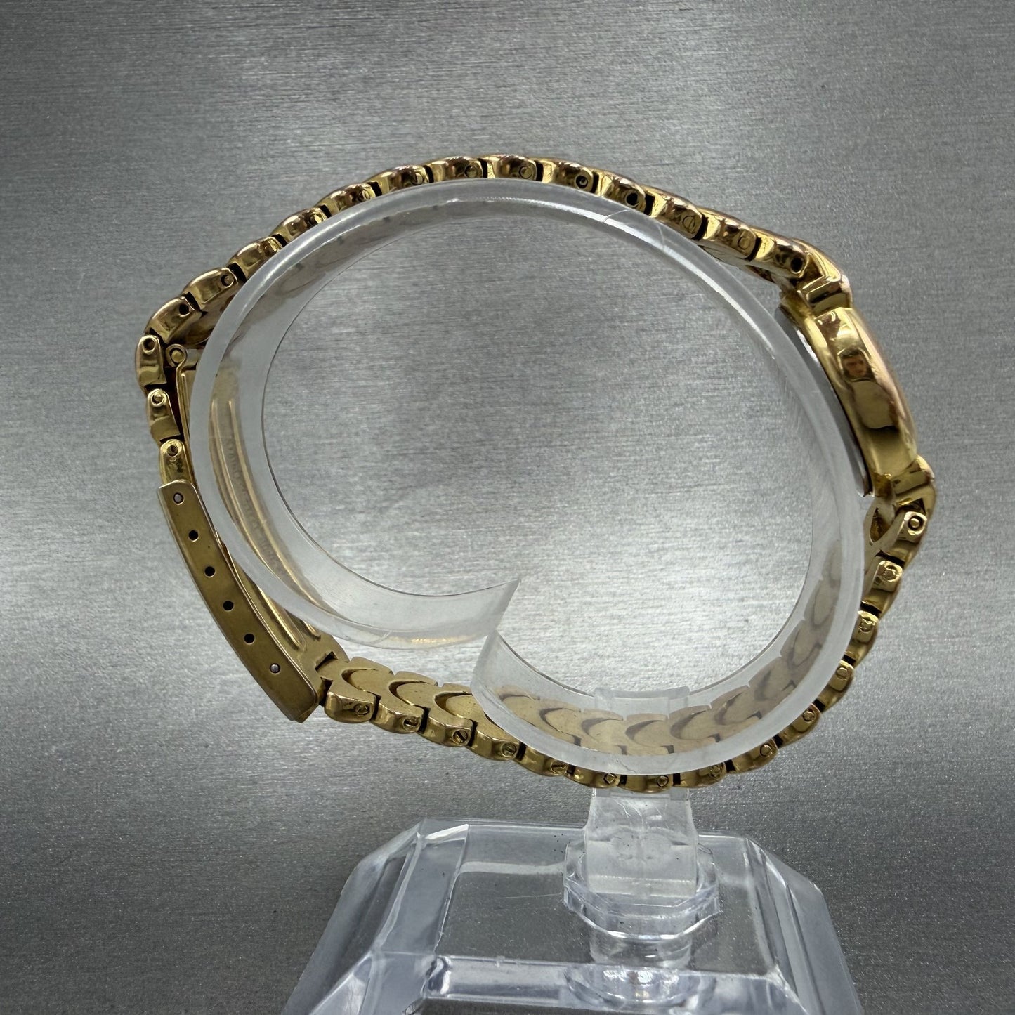 Elgin Watch Women 17mm Green Dial Gold Tone Oval New Battery 5Y308