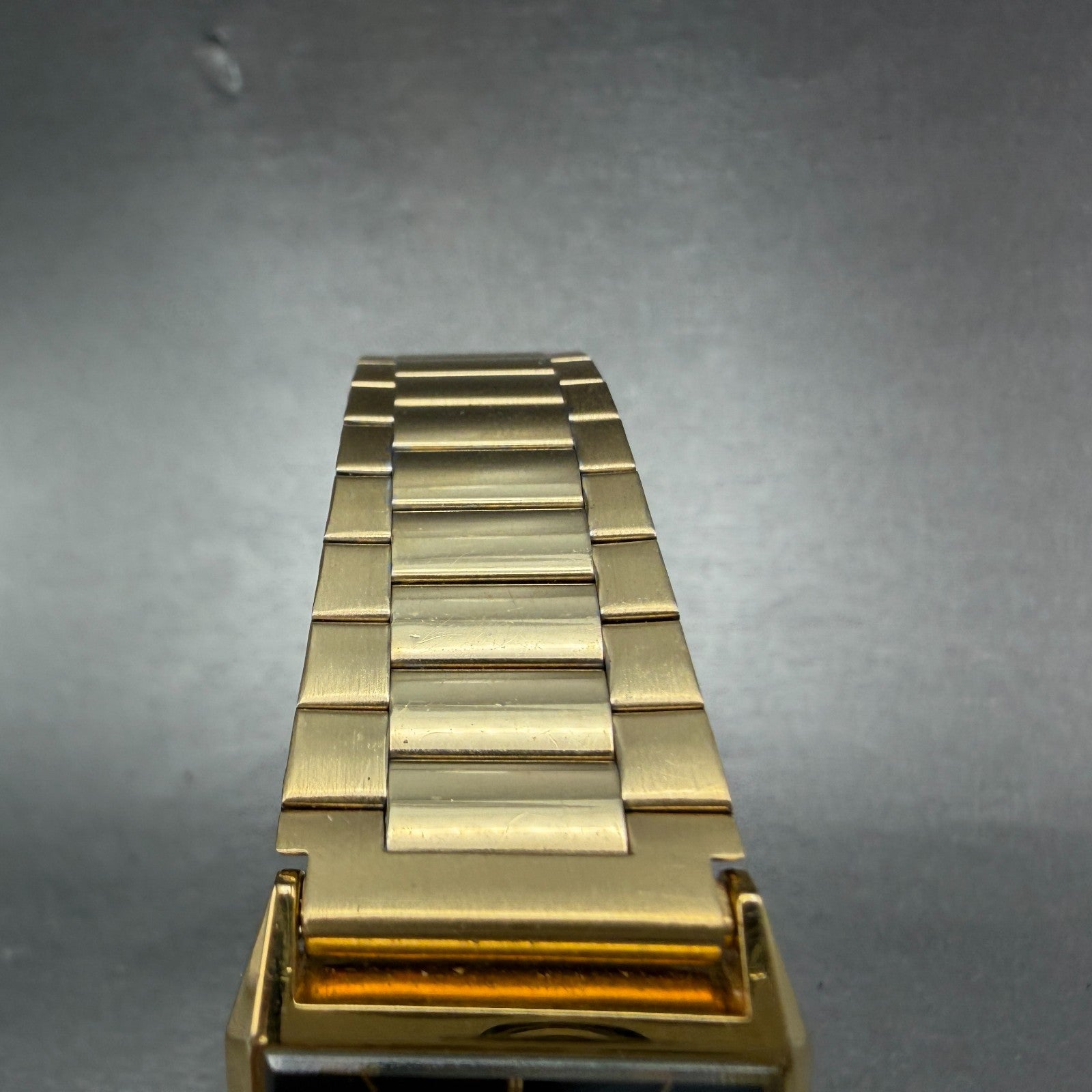 Citizen CQ Tank Watch Unisex 25mm Black Dial Gold Rectangle 6031-S06291 PARTS5