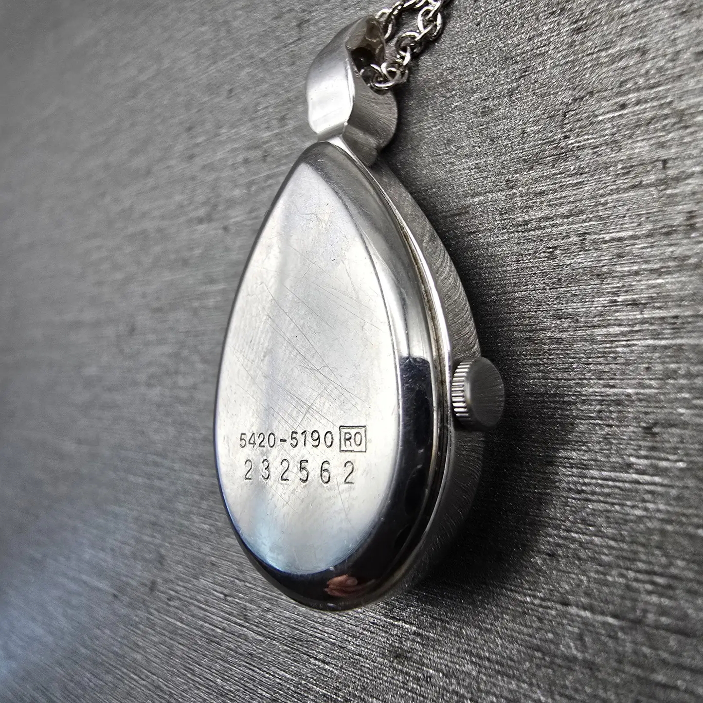 Seiko Pendant Watch Women 17mm Silver Dial Silver Tone 5420-5190 New Battery9