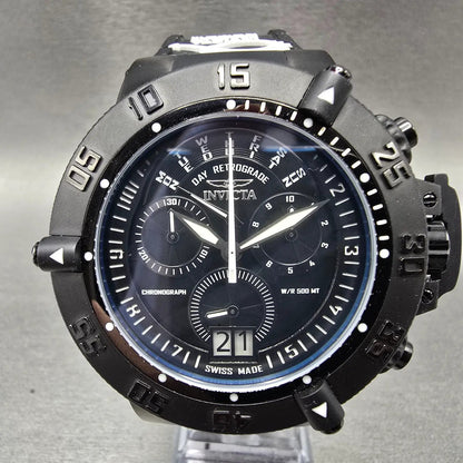 Invicta Subaqua Noma III Chronograph Big Date Watch Men 50mm Black White New Bat0