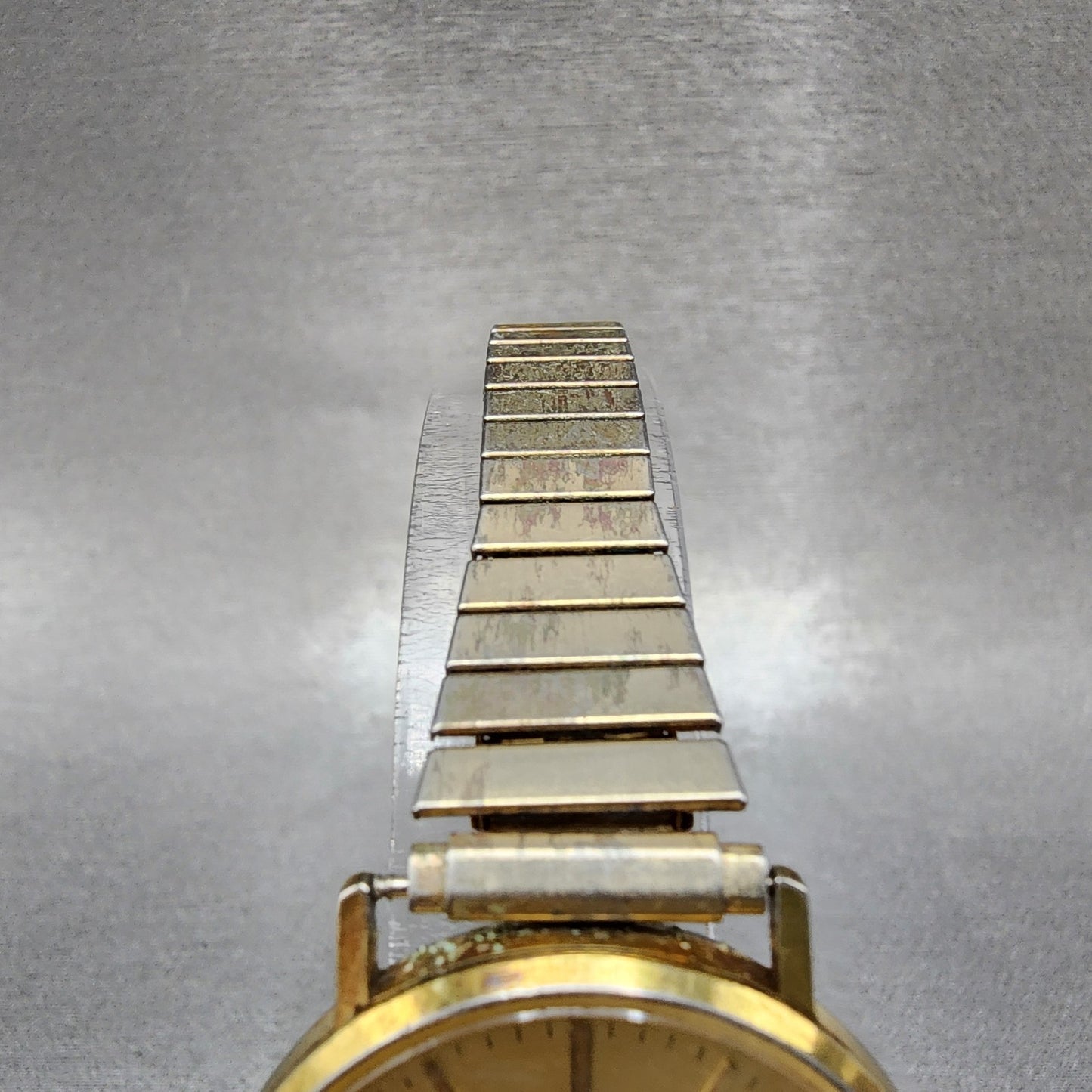 Bulova Watch Women 31mm Gold Dial Gold Tone Round 92P19 New Battery VTG4