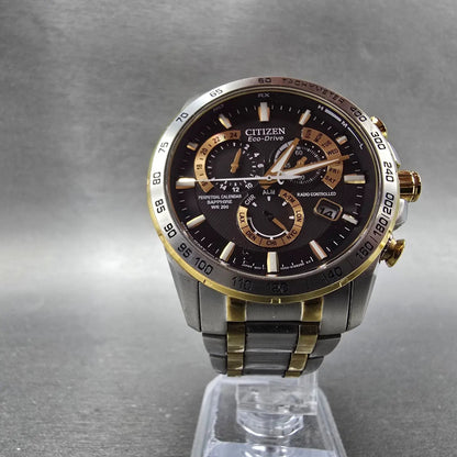 Citizen Eco-Drive Chronograph Watch Men 42mm Black Dial Steel Perpetual Calendar6