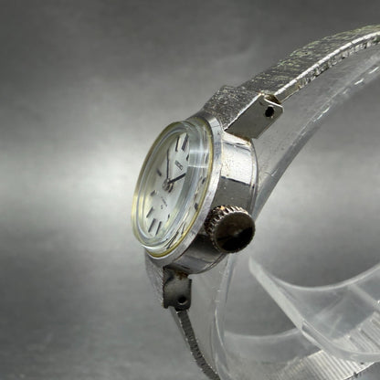 Seiko Watch Women 18mm Silver Dial Silver Tone Round Manual 11-0760 Runs Vintage2