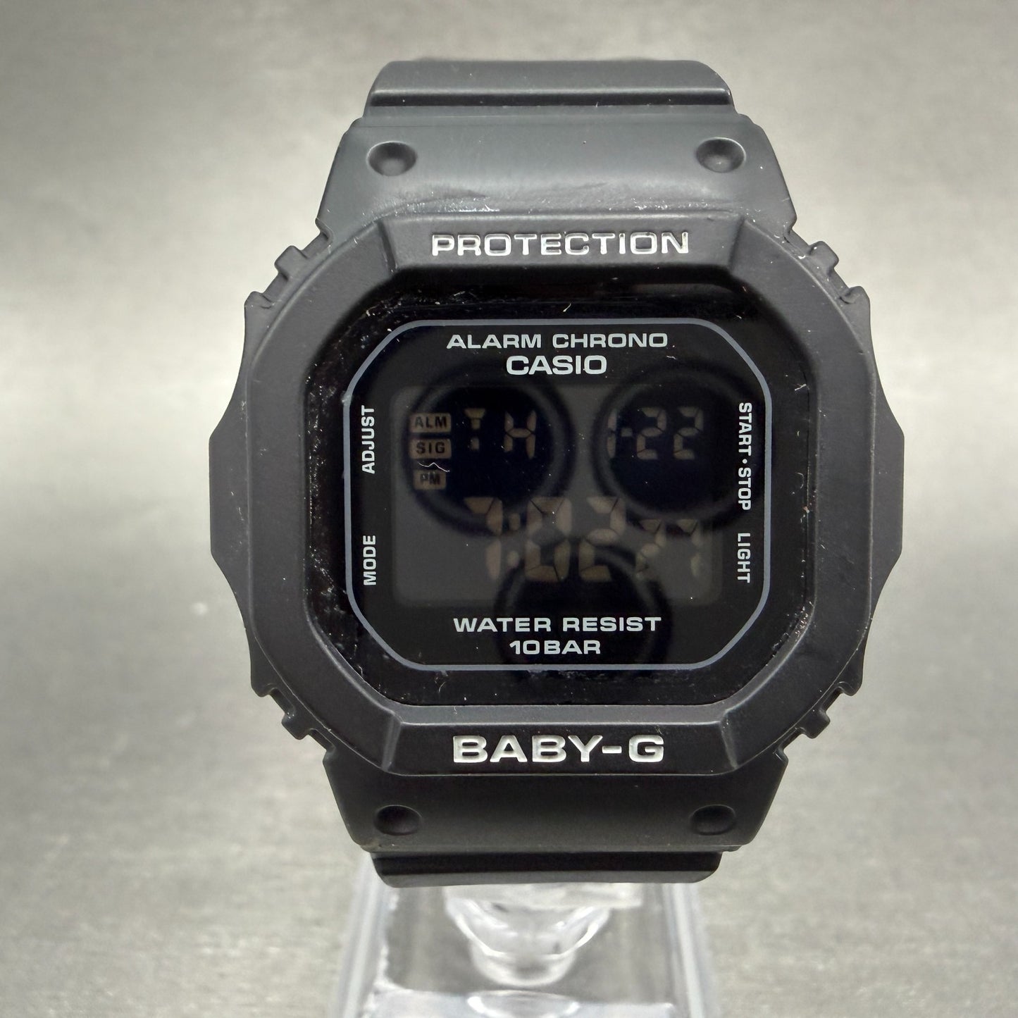 Casio Baby-G BGD-565 Watch Women 38mm Digital Black Alarm Chrono New Battery0