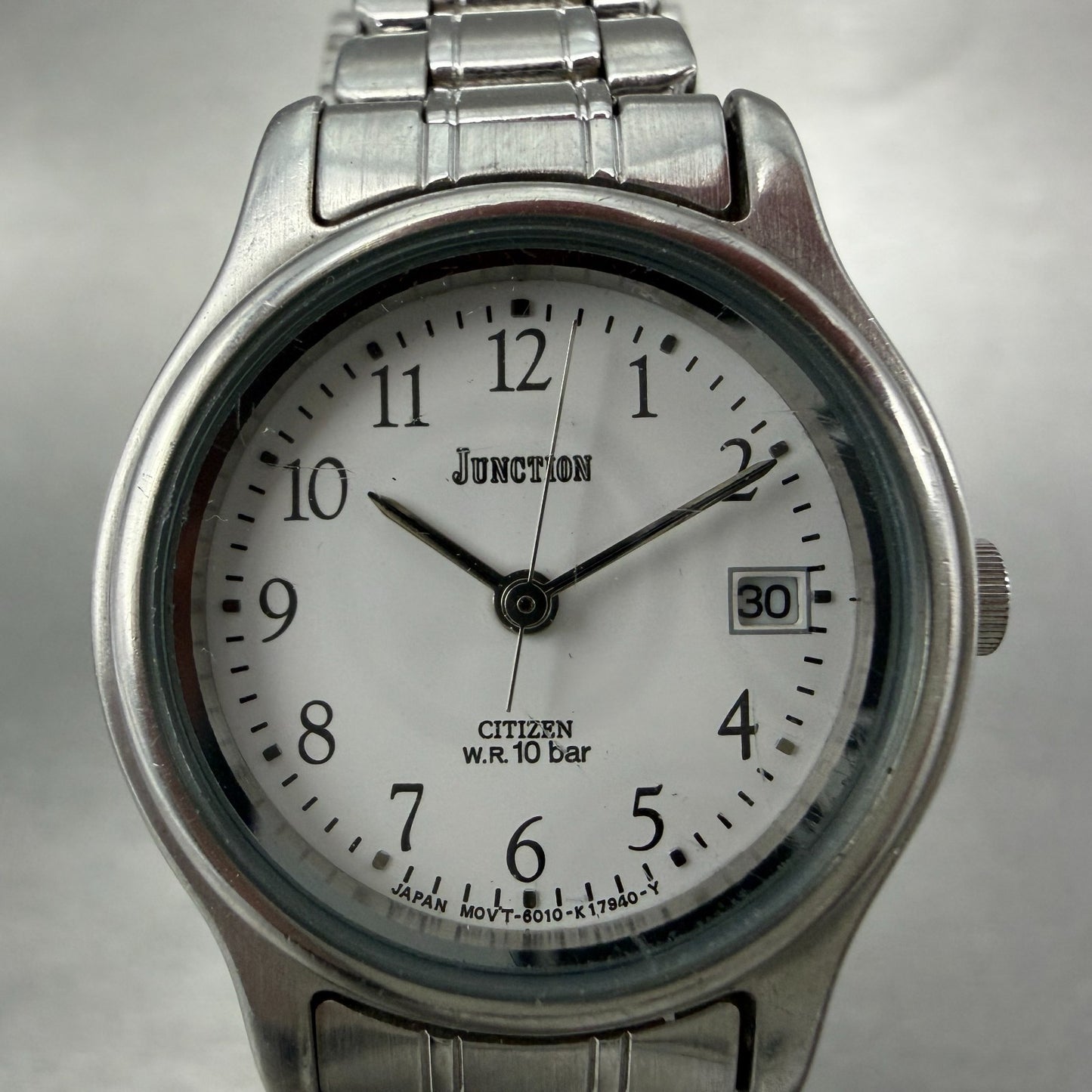 Citizen Junction Watch Women 25mm White Dial Silver Tone Date 6010-K05669 NewBat1