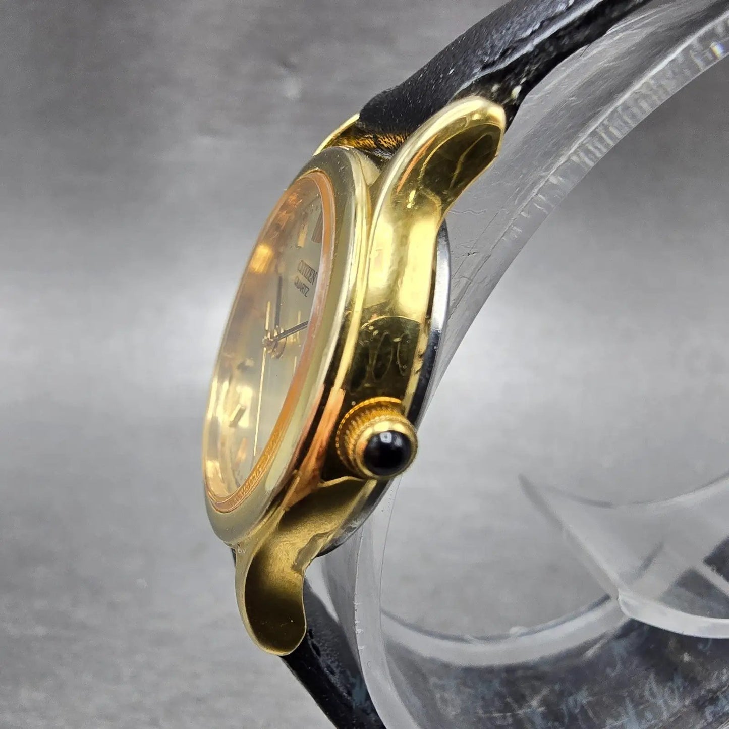 Citizen Watch Women 25mm Champagne Dial Gold Tone Round 6031-H15599 New Battery2