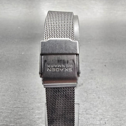 Skagen Watch Women 26mm Silver Dial Silver Tone Round 39SSSD New Battery7