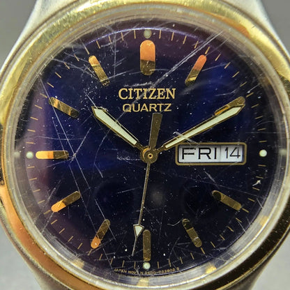 Citizen Watch Men 36mm Blue Dial Two Tone Daydate Round 2500-S99329 PARTS2