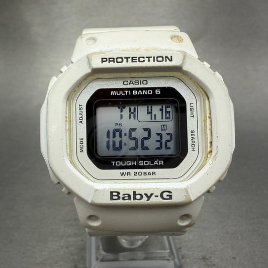 Casio Baby-G BGD-5000 Watch Women 42mm White Alarm Chrono Solar Works0