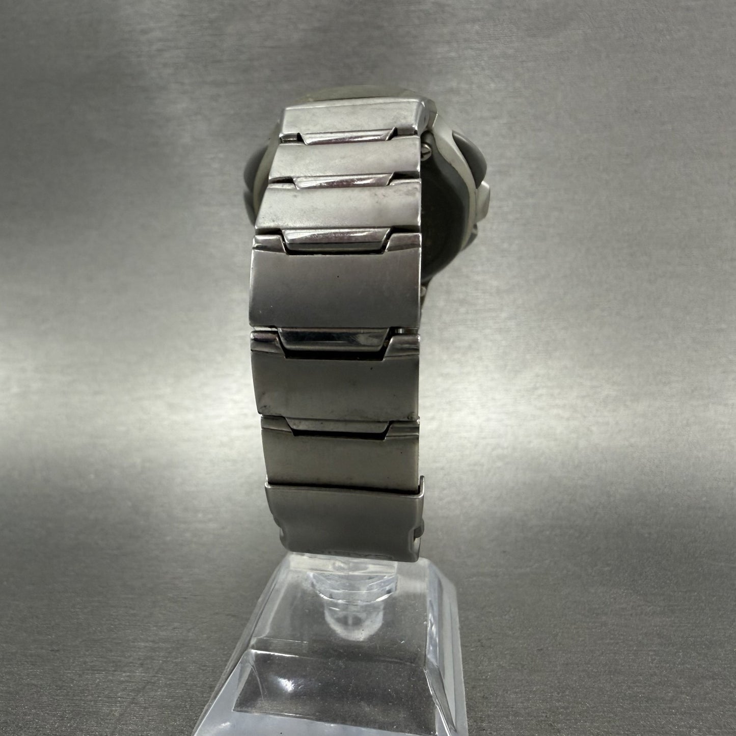 Casio Waveceptor Watch Men 42mm Digital Alarm Chrono Gray Oval WV50H New Batt7