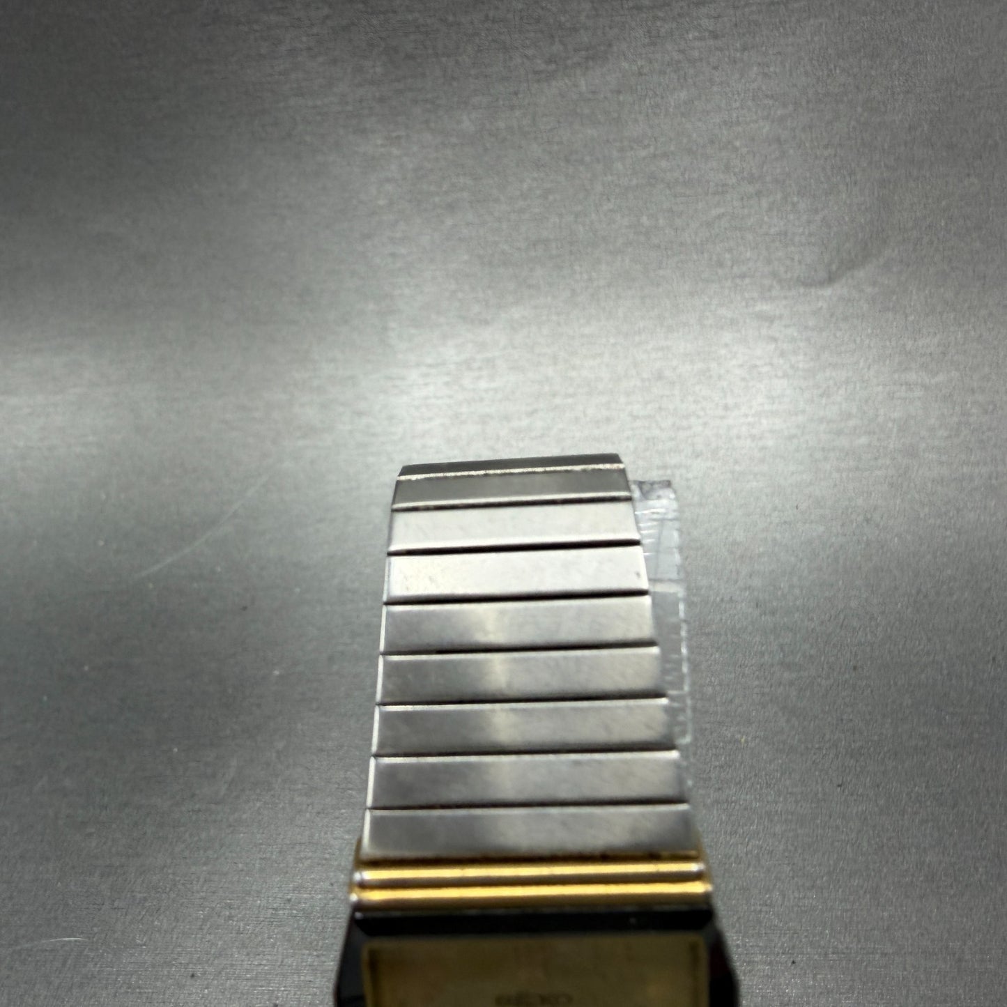 Seiko Tank Watch Men 24mm Champagne Dial Two Tone 5P31-5000 New Battery Vintage4
