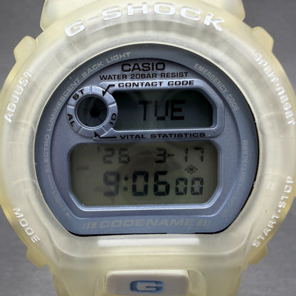 Casio G-Shock DW-6910K Watch Men 50mm Digital Clear Alarm Chrono ICERC New Batt1