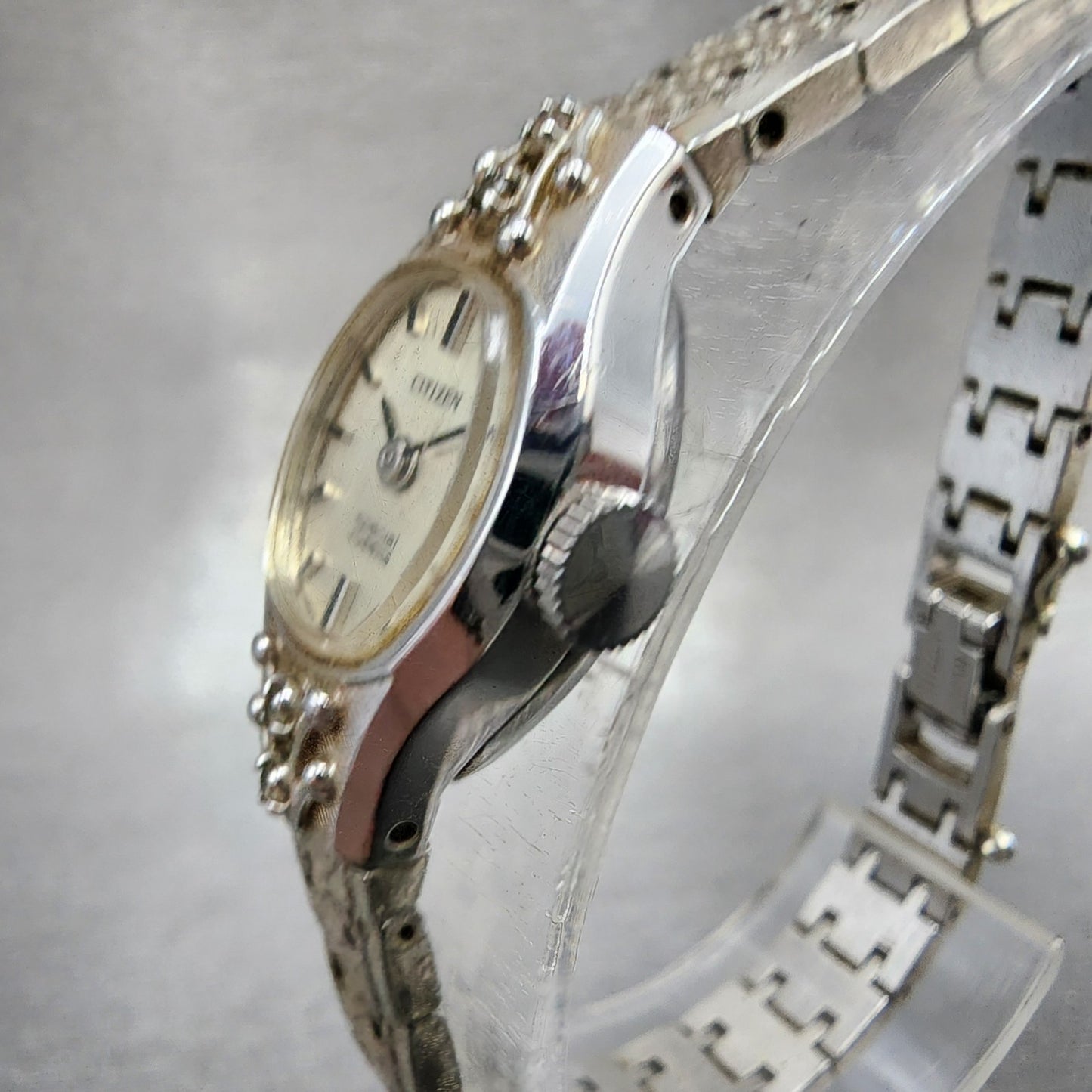 Citizen Special Watch Women 15mm Silver Dial Silver Tone Manual 4673247 Runs2