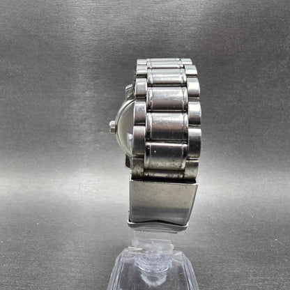 Bulova Harley Davidson Watch Men 38mm Black Dial Silver Tone 76A04 New Battery9