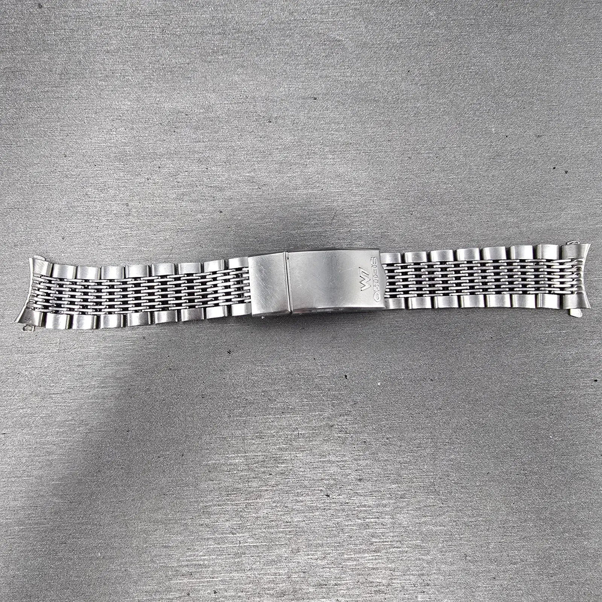 Seiko Lord Maitic Beads Of Rice Bracelet 18mm Stainless Steel XGB062 VTG JDM0