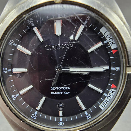 Citizen Toyota Watch Men 44mm Black Dial Titanium Solar Crown Smart Key Runs1