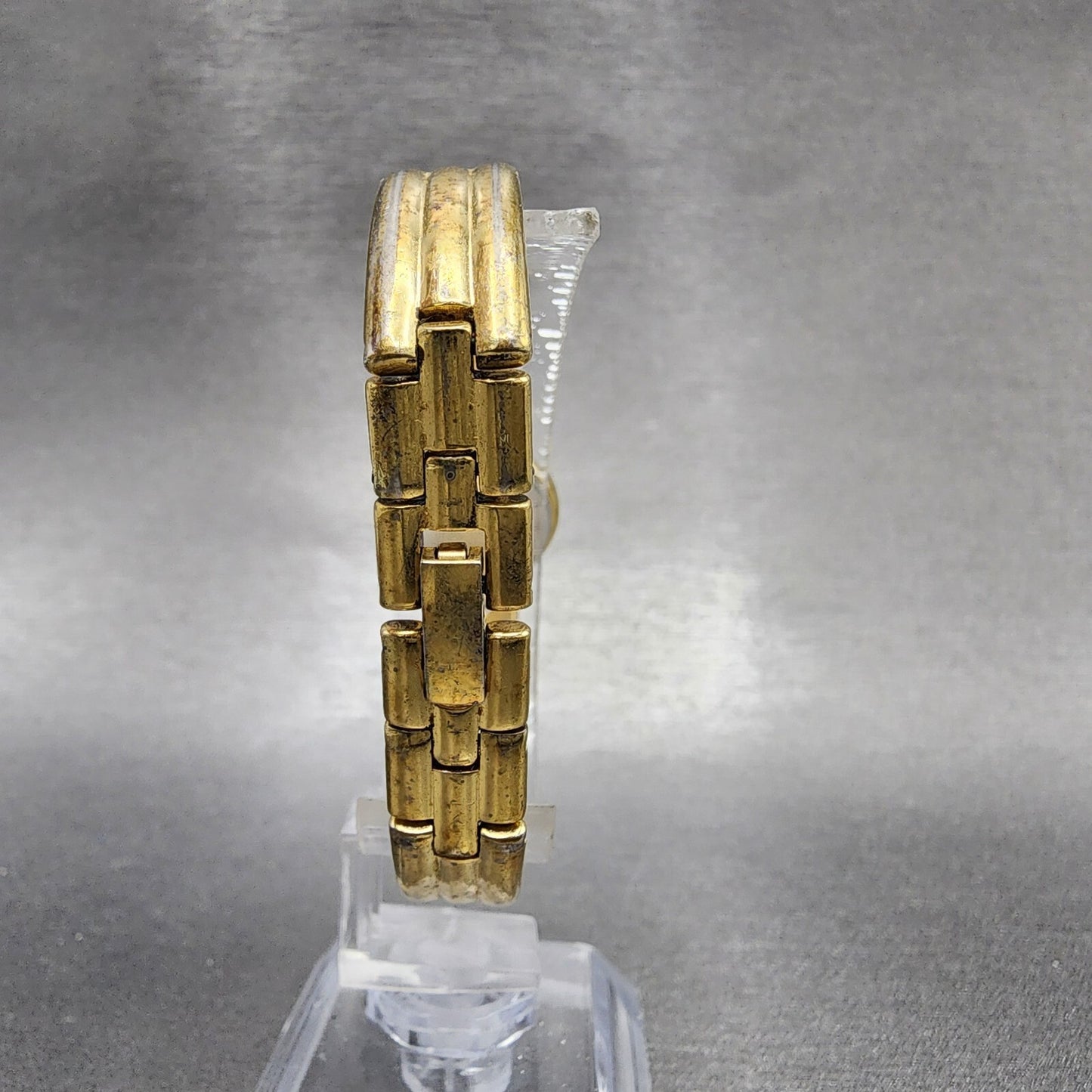 Seiko Watch Women 18mm Gold Dial Gold Tone Round Bangle 1F200E89 New Battery6