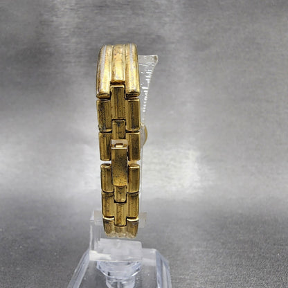 Seiko Watch Women 18mm Gold Dial Gold Tone Round Bangle 1F200E89 New Battery6