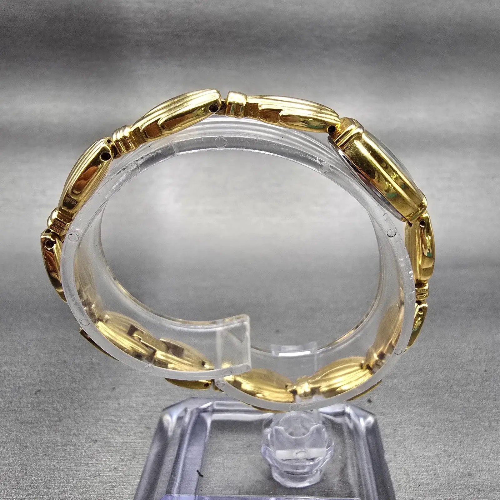 Citizen CQ Watch Women 16mm Black Dial Gold Tone Oval 3220-S29614 New Battery8