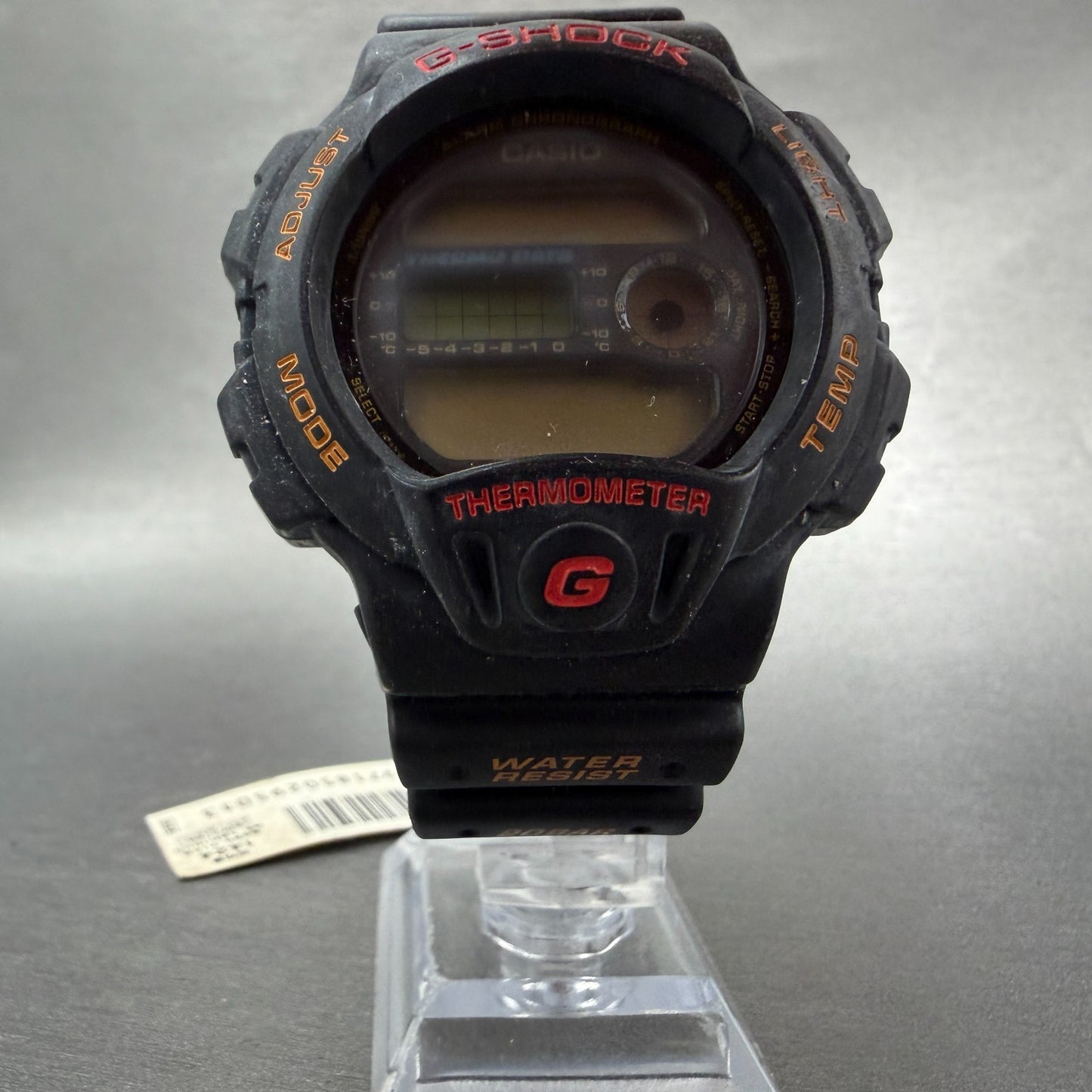 Casio G-Shock Watch Men 45mm Digital Black Tone Alarm Chrono DW-6100 PARTS6