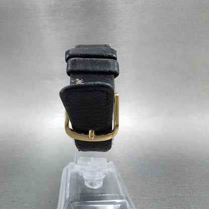Citizen CQ Tank Watch Women 20mm Black Dial Gold Tone Rectangle New Battery8