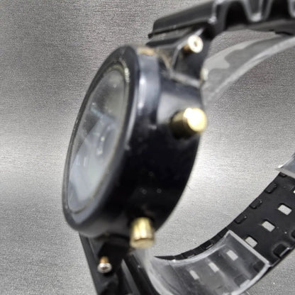 Casio G-Shock DW-6100 Watch Men 41mm Black Thermometer alarm Chrono READ! NewBat2