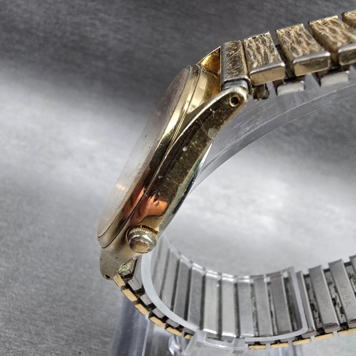 Seiko Watch Men 33mm Champagne Dial Gold Tone Daydate Round 6533-8019 New Batt2