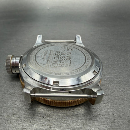 Invicta Russian Diver Watch Men 49mm White Dial Two Tone Round 10472 New Battery10