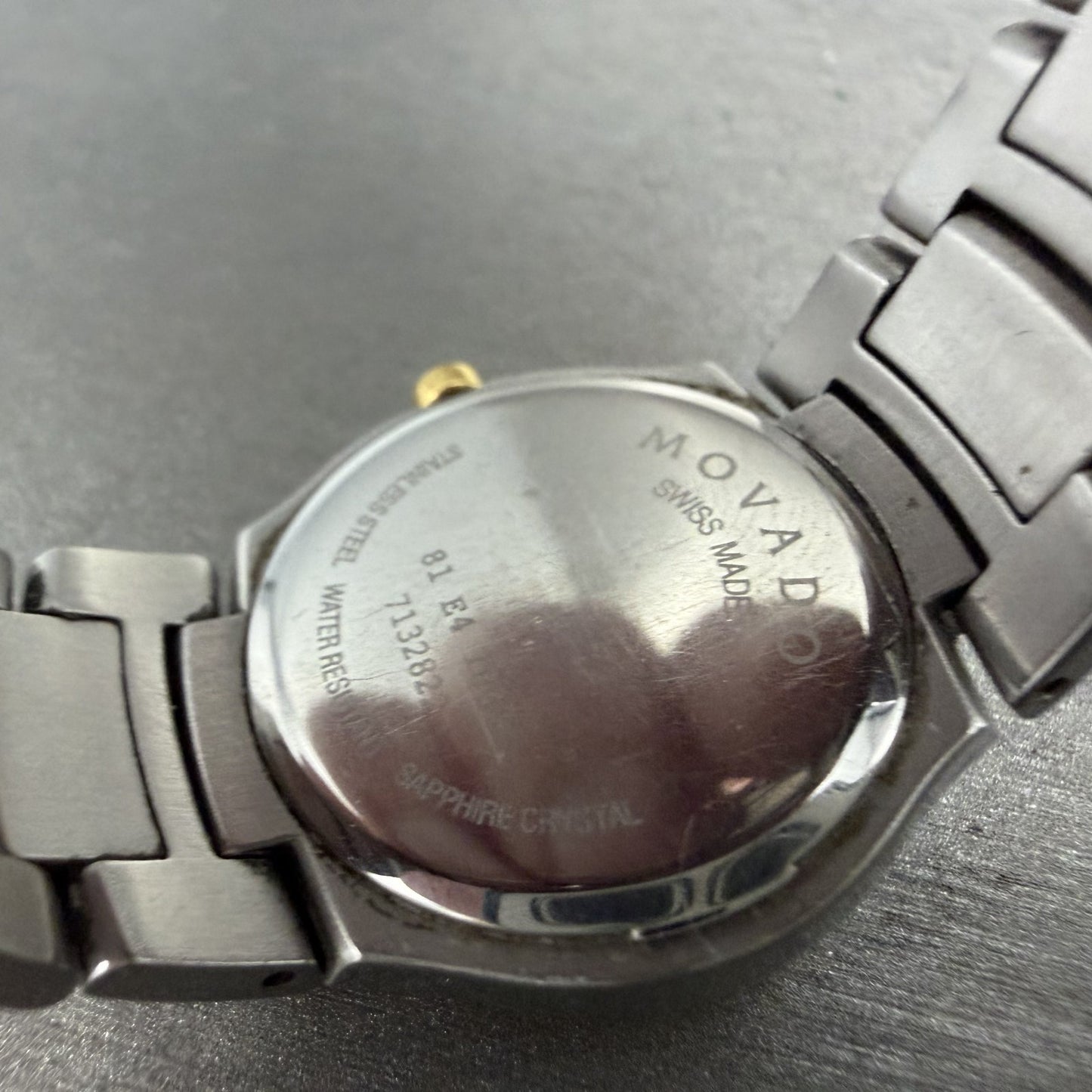 Movado Museum Watch Women 25mm Black Dial Two Tone Round 81 E4 21833 New battery9