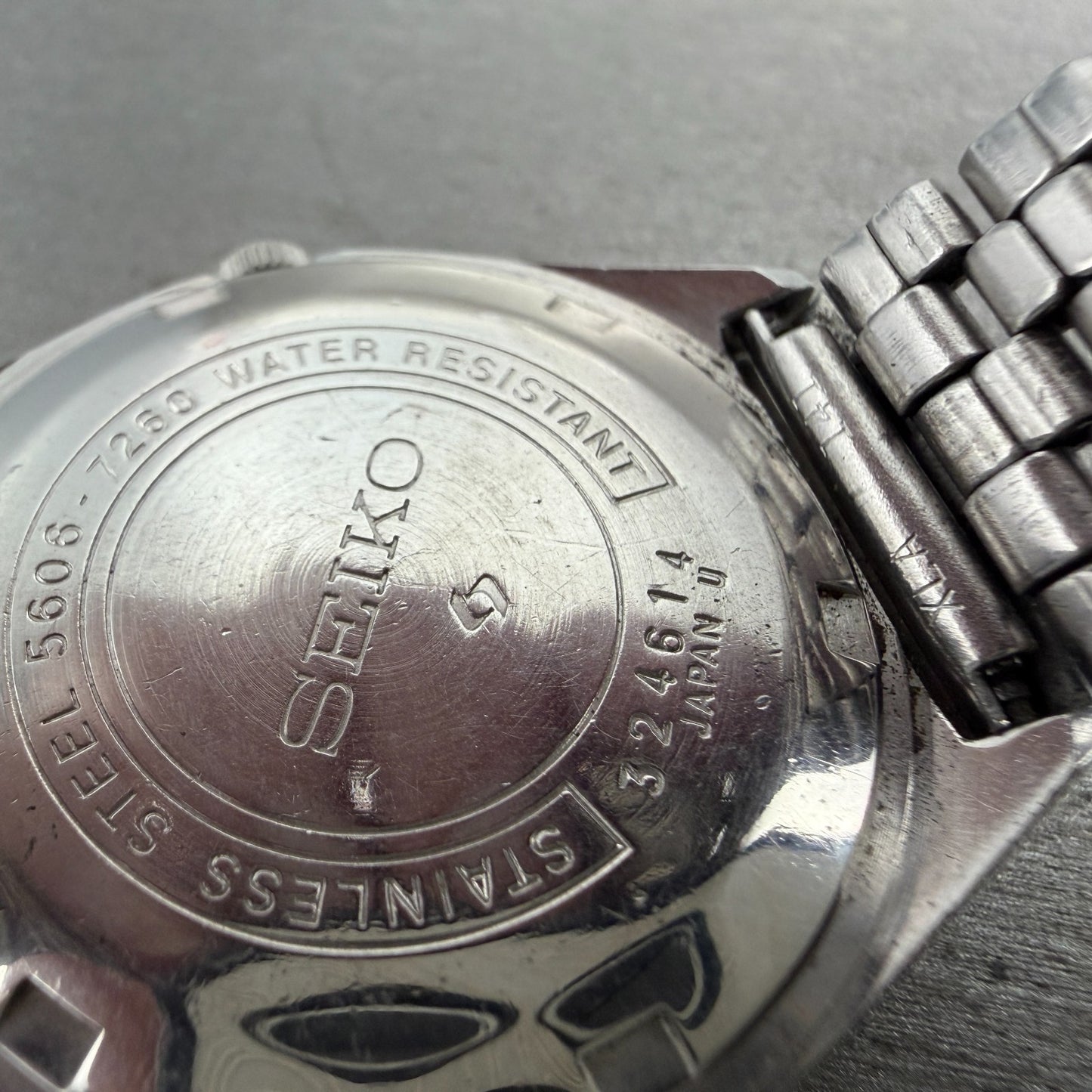 Seiko Lord Matic Watch Men 36mm Blue Dial Silver Tone Daydate 5606-7260 PARTS10