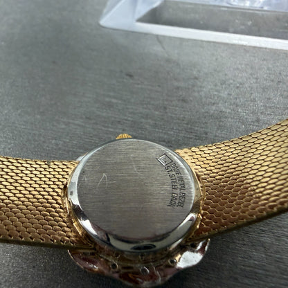 Bulova Armitron Deauville Watch Women 23mm Champagne Dial Gold Tone READ! NewBat9