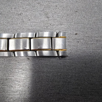 MovadoVerso Bracelet 11mm Two Tone Stainless Steel Butterfly Clasp 85-G4-8252