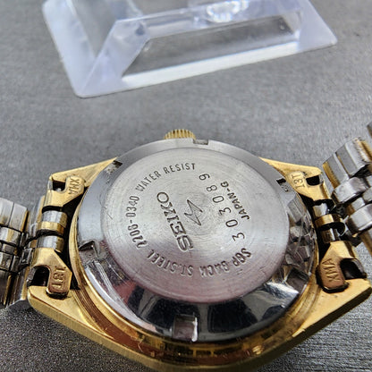 Seiko Automatic Watch Women 27mm Brown Dial Gold Plated Daydate Round READ!!!9