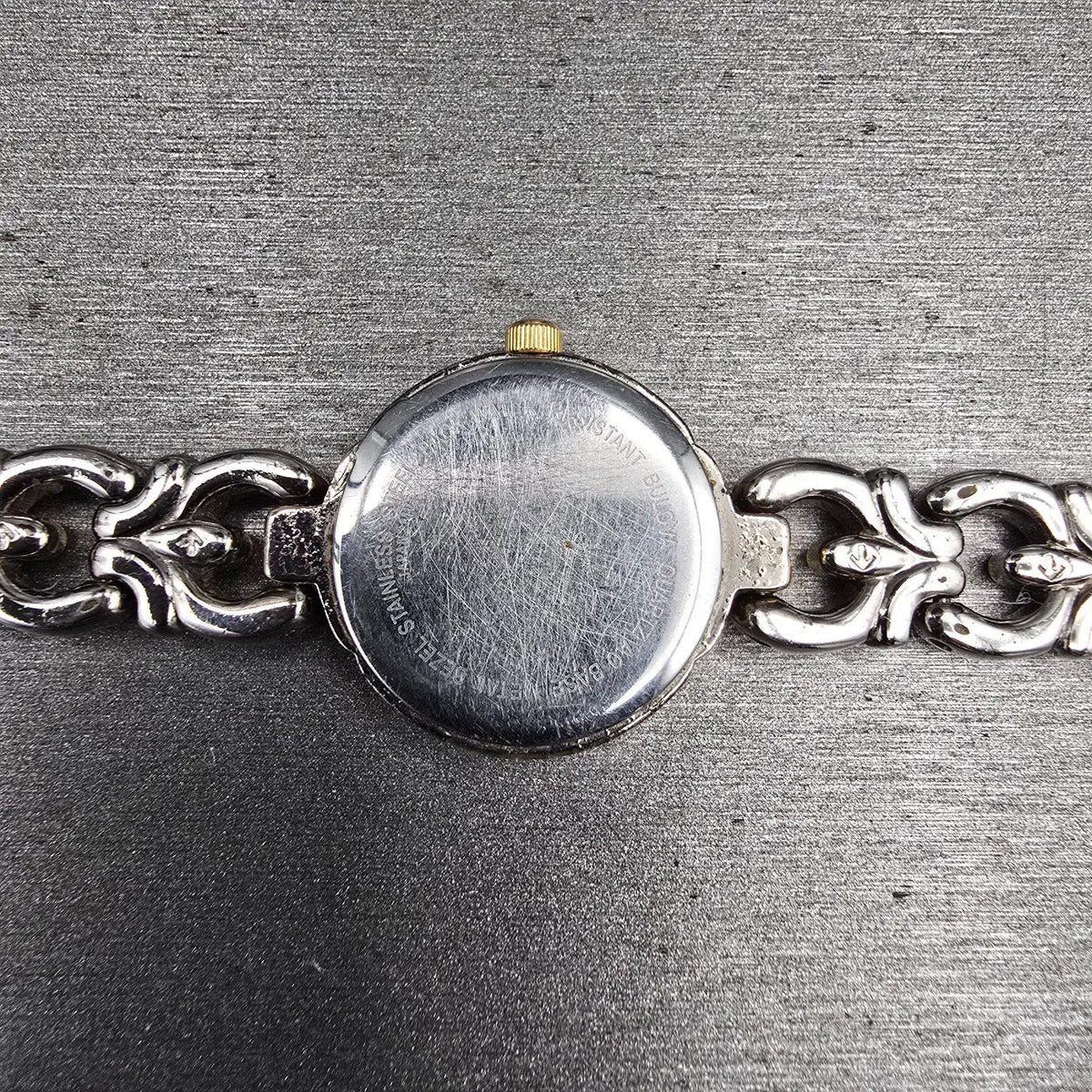 Bulova Watch Women 20mm Silver Dial Two Tone Diamond Round 98P15 New Battery JP210