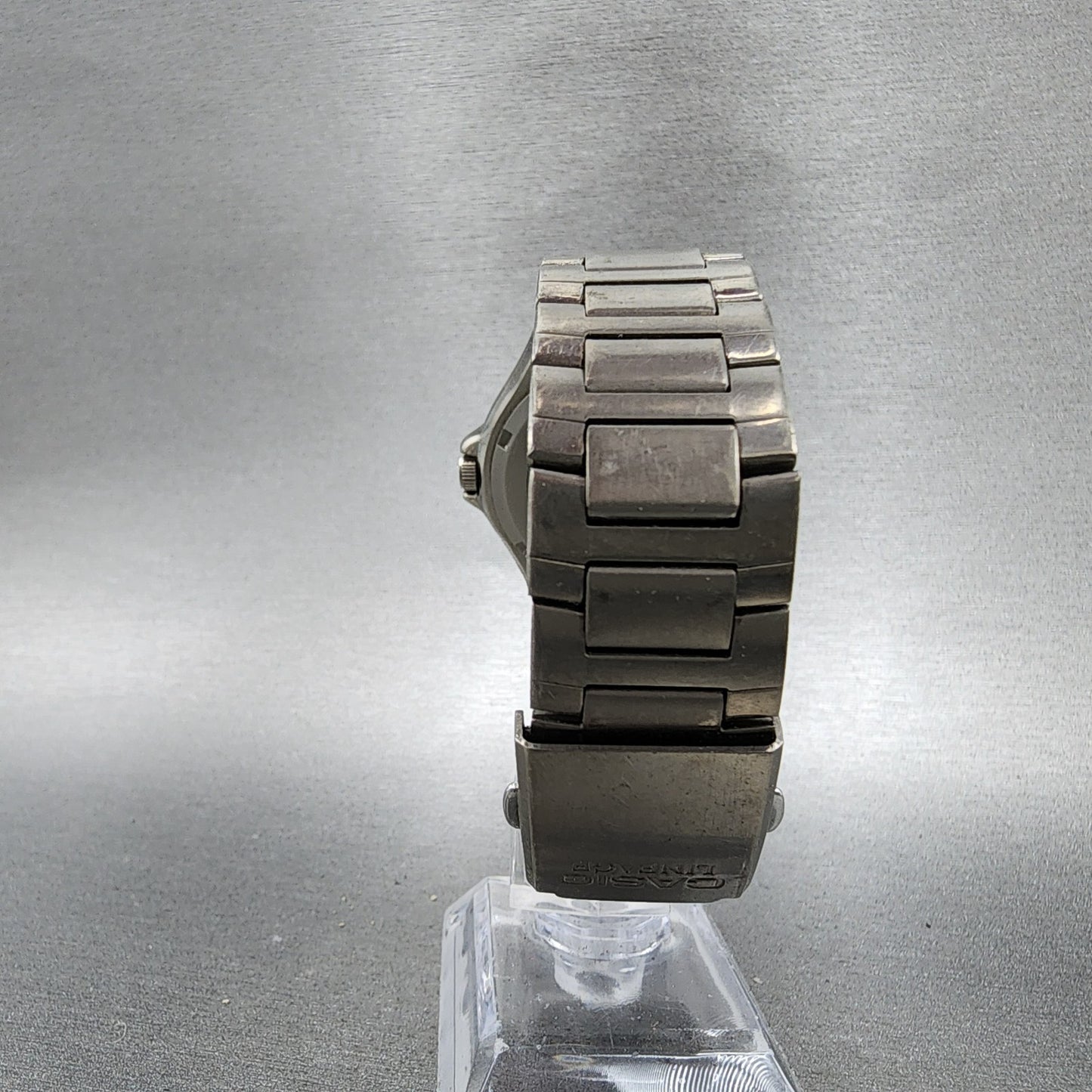 Casio Lineage Titanium Watch Men 38mm Black Dial Daydate LIN171J New Battery7