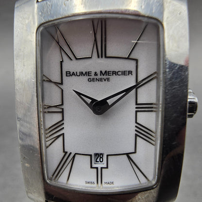Baume & Mercier Hampton Milleis watch Women 22mm White Dial Steel Date READ!!!!!1