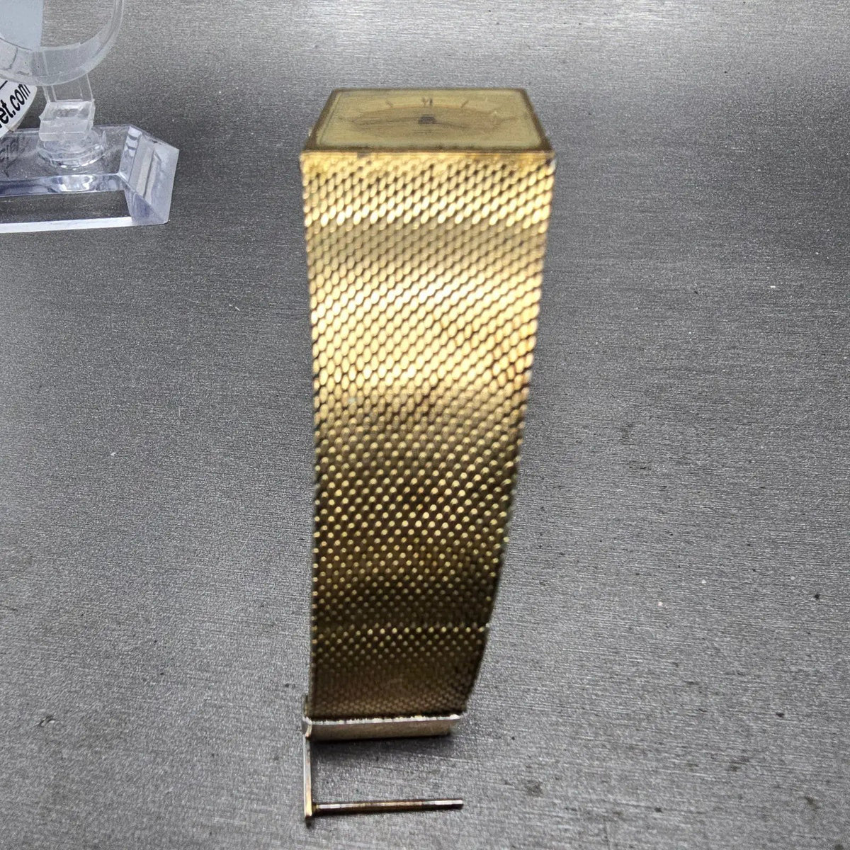 Longines Tank Watch Men 25mm Gold Dial Gold Tone Oval Rectangle L960.2 PARTS11