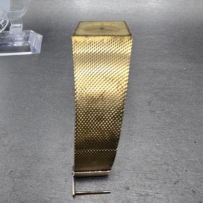 Longines Tank Watch Men 25mm Gold Dial Gold Tone Oval Rectangle L960.2 PARTS11