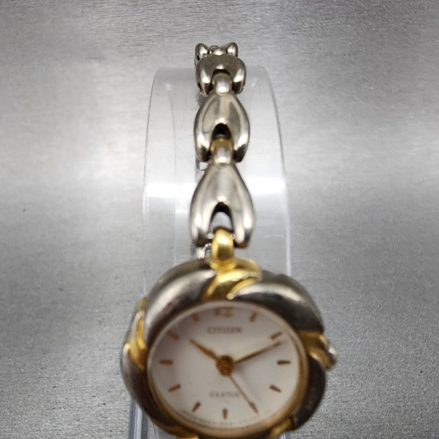 Citizen Cletia Watch Women 20mm White Dial Two Tone Round 5431K16873 New Batt4