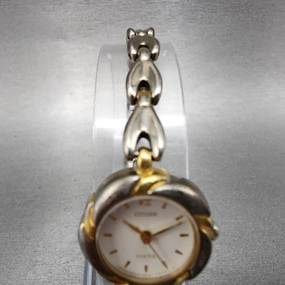 Citizen Cletia Watch Women 20mm White Dial Two Tone Round 5431K16873 New Batt4
