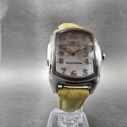 Invicta Lupah Watch Women 29mm MOP Dial Silver Tone Rectangle 19778 New Battery5