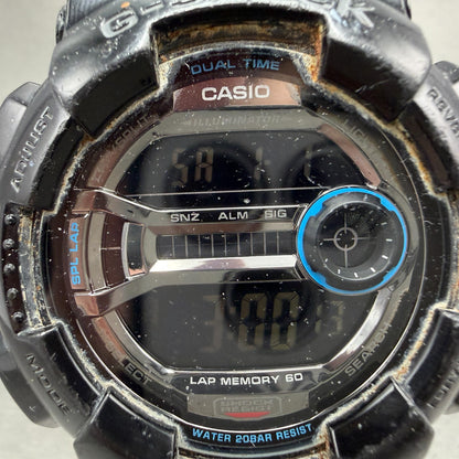 Casio G-Shock GD-110 Watch Men 51mm Black Silver Alarm Chronograph New Battery G1