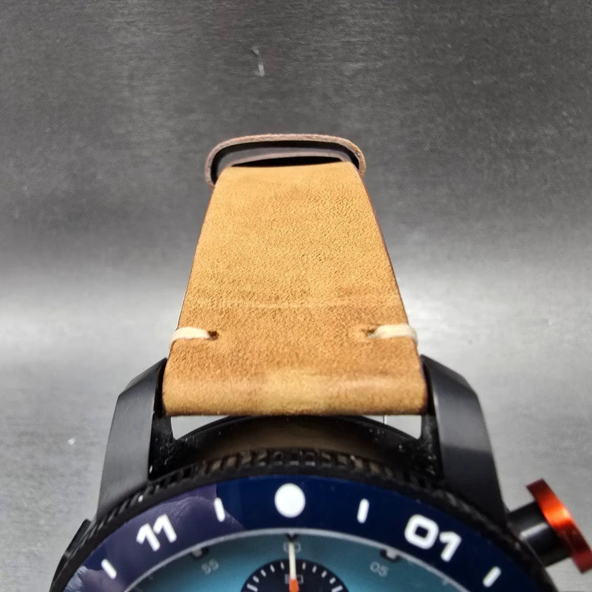 LIV P-51 Cripes A Mighty Chronograph Watch Men 46mm Blue Dial Titanium Automatic5