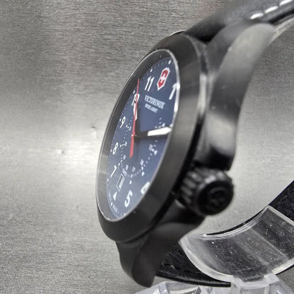 Victorinox Swiss Army Heritage Watch Men 41mm Blue Dial Black Date Round New bat2