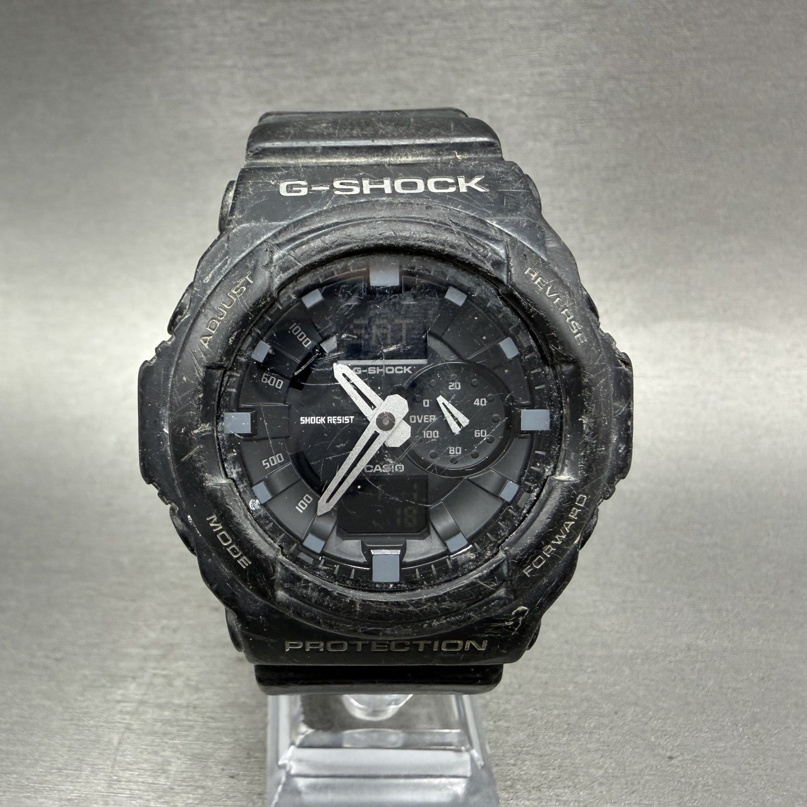 Casio GShock GA150 Watch Men 53mm Black Analog Digital Alarm Chrono Newbat ABC0