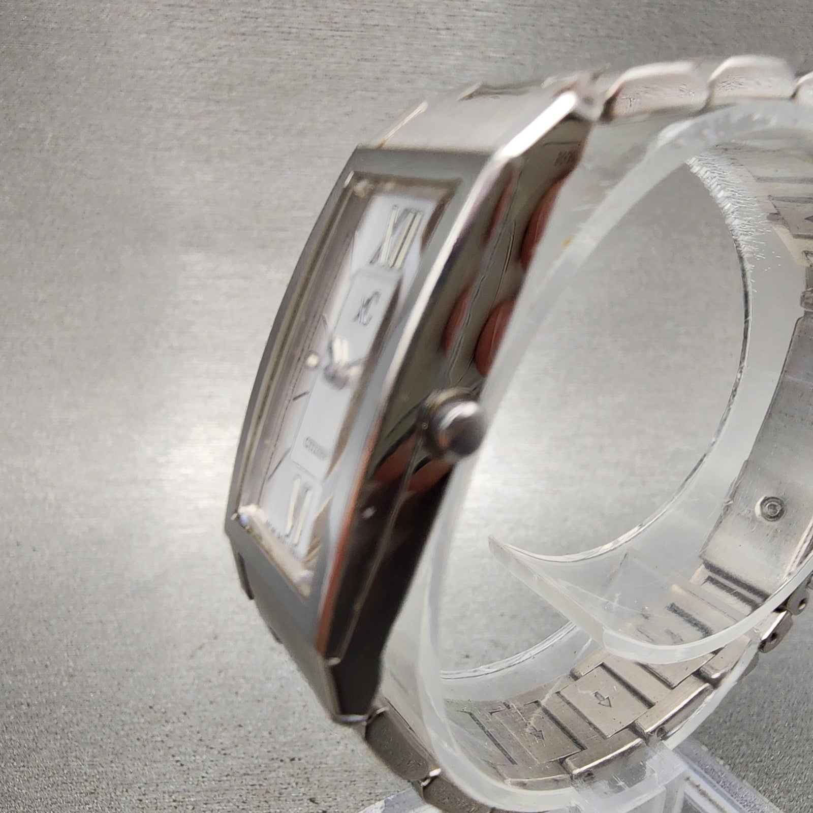 Citizen XC Tank Watch Women 16mm Silver Dial Silver Tone 5431t003982 NewBattery2