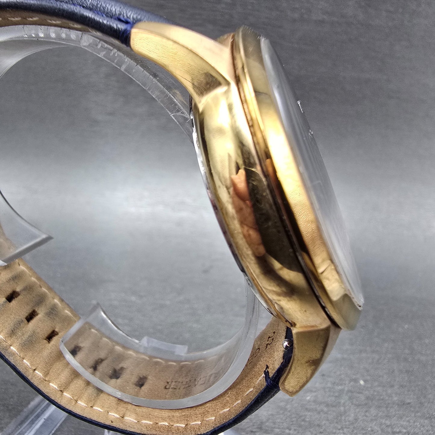 Fossil Townsman Chronograph Watch Men 44mm Blue Dial Rose Gold Tone Round NewBat3