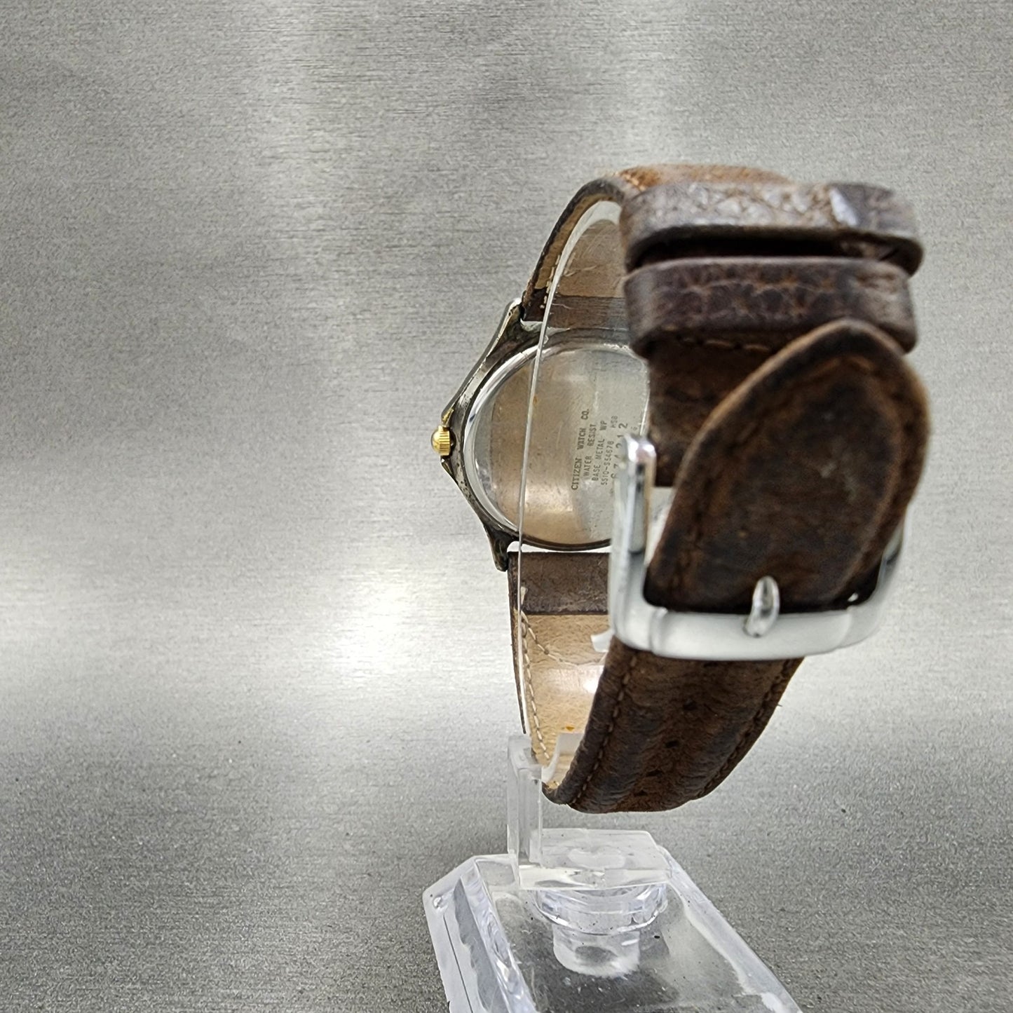 Citizen Watch Men 35mm Champagne Dial Two Tone Date 5510S54678 VTG PARTS8