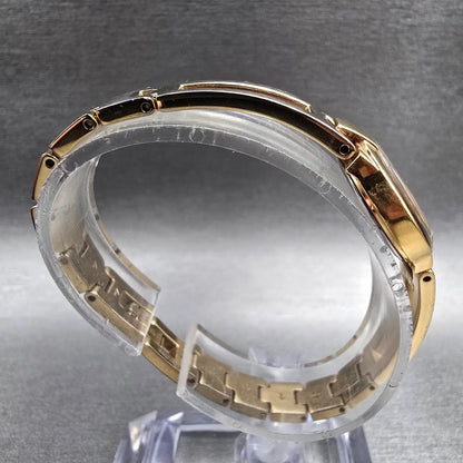 Seiko Watch Women 20mm Black Dial Gold Round Bangle 1N00-0GM0 New Battery9