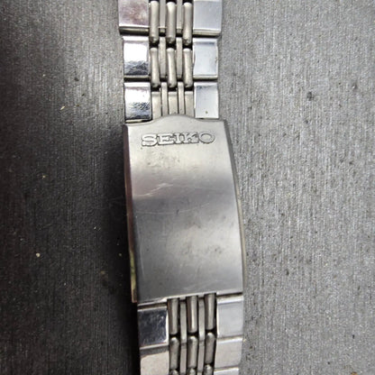 Seiko Beads Of Rice Bracelet 20mm Stainless Steel Silver Tone Tri Folding Clasp2